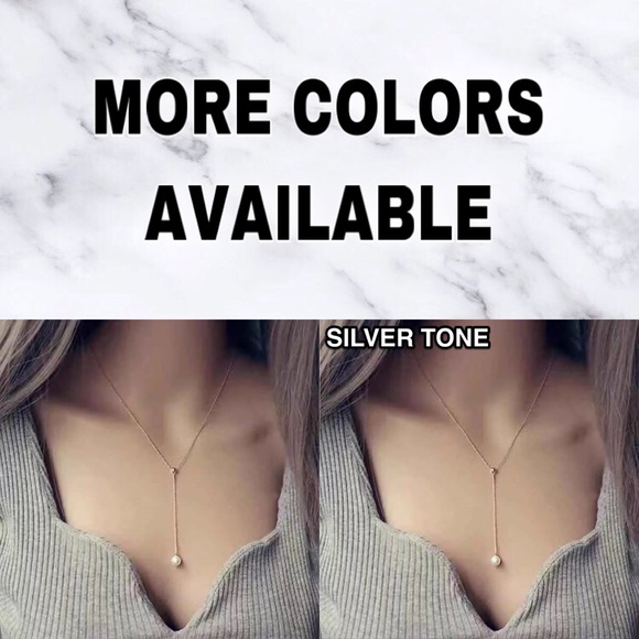 ⚜️[𝟯/$𝟭𝟴]⚜️Gold Pearl Delicate Drop Choker NEW - Picture 8 of 10